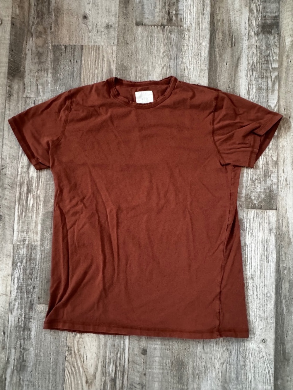 Men's Short Sleeve Crewneck T-Shirt - Rust Brown